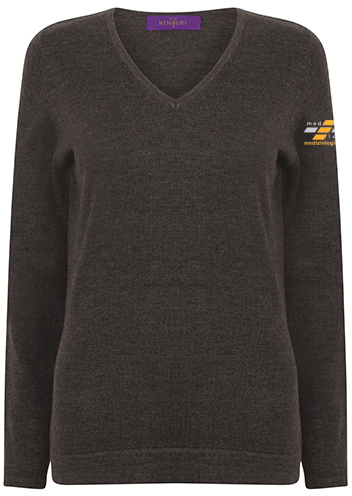 HENBURY Damen V-Pullover  W721  medlog