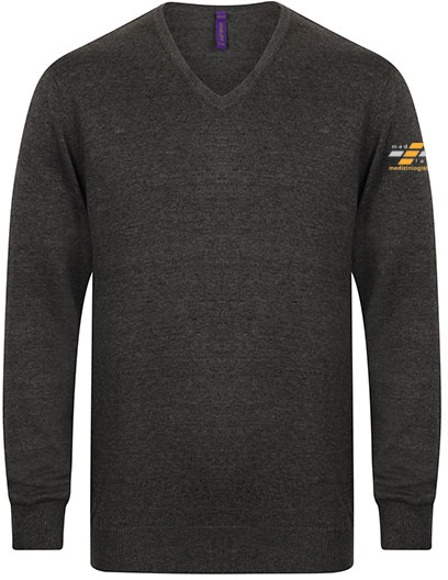 HENBURY Herren V-Pullover  W720  medlog