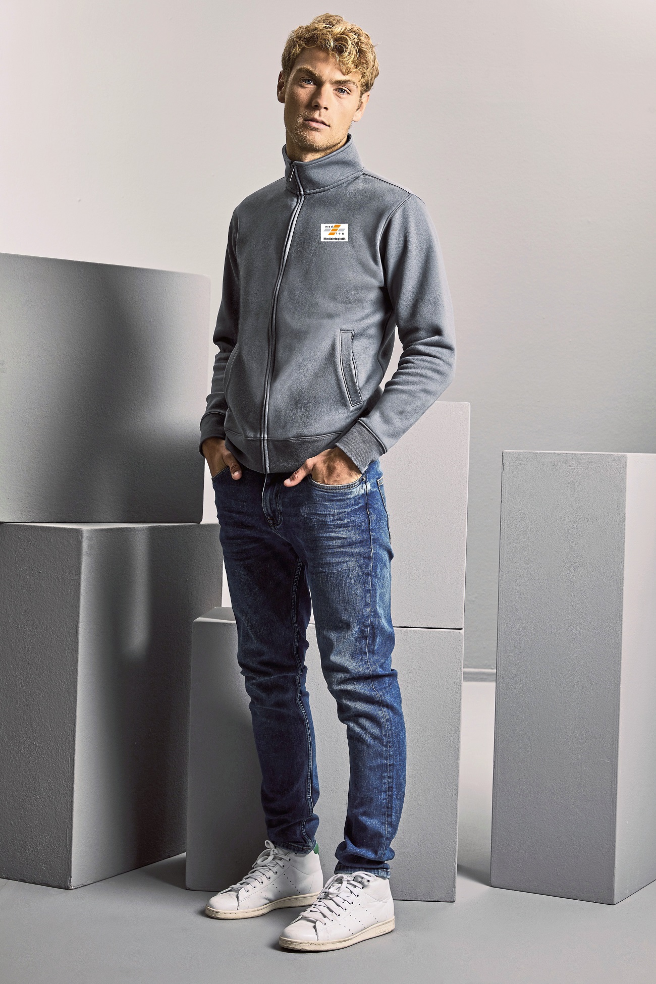 Russell Men Authentic Sweat Jacket R-267M  medlog